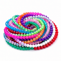 SET 10 TIRAS DE PERLAS DE VIDRIO 8mm 78cm